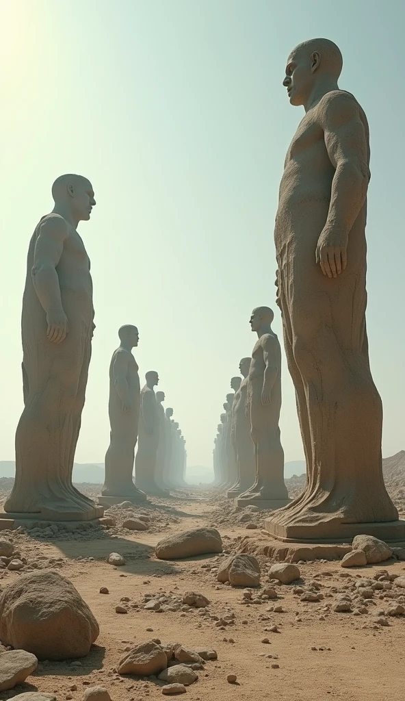 Fossilised humans