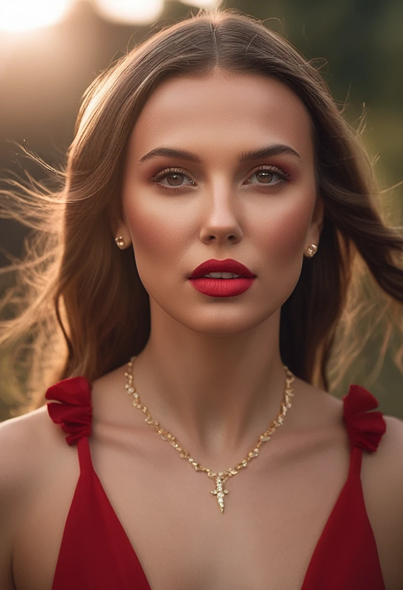 cinematic photo professional photography of of  (((Ohwx Woman))) in the style of Annie Leibovitz, ((full body))((sensual red dress ))Close-up of the head, n-4 f1.8 hd wallpaper photograph trending on instagram 4k award winning photo 8 k detailed hyper realistic cinematic shot beautiful volumetric lighting octane render unreal engine 5 rendered with nanite canon eos r3 fujiMovie x - t 30 sony alpha gw 6 0 d mark iv lens flare lights dark . 35mm photography, Movie, bokeh, professional, 4k, very detailed ((red lips, blush, brown eyeshadow, make-up, eyeliner))((red lipstick)) (((sensual way))