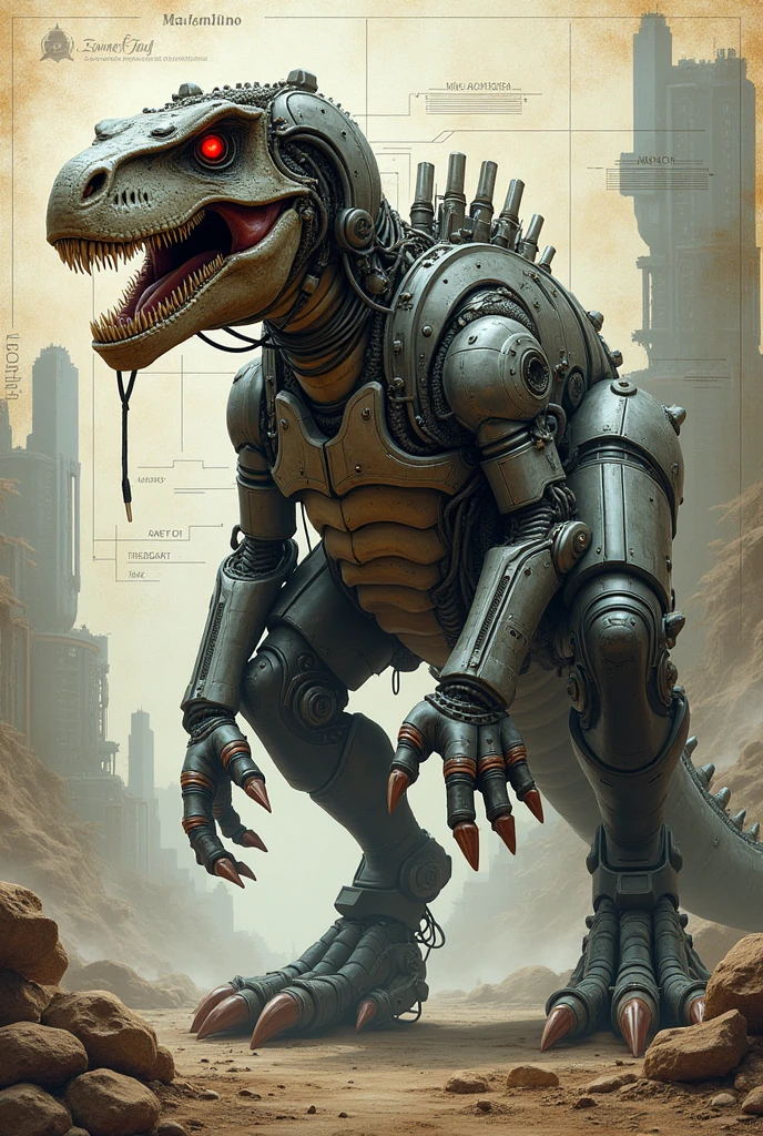 Positive prompt:
steampunk style A colossal steampunk Godzilla, steam coming out of it's body, its body adorned with gears and cogs that move in harmony as it stomps through a Victorian-inspired cityscape. The mechanical beast breathes fire while smoke billows from its nostrils creating an ominous atmosphere, . antique, mechanical, brass and copper tones, gears, intricate, detailed
