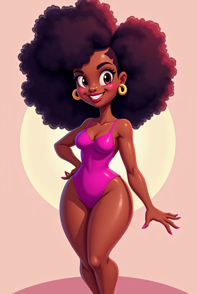 Black woman in Pixar-style panties