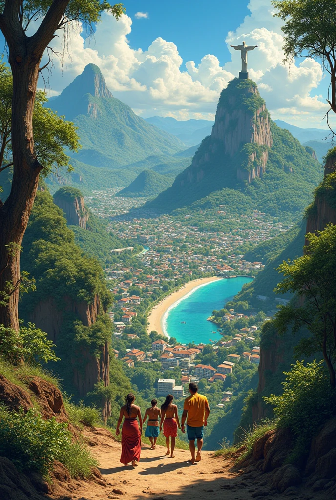 Create an image of what Brazil would be like if indigenous peoples and black people had managed to expel the colonizers from the land as it would be in 2024