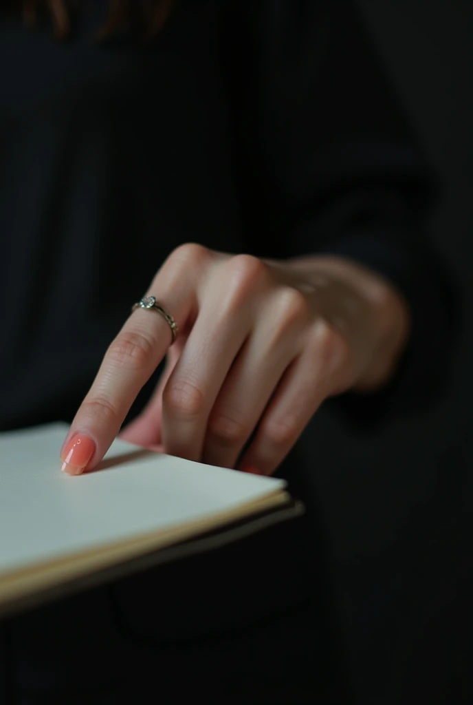 Beautiful hands、nail、Place your hands on the desk