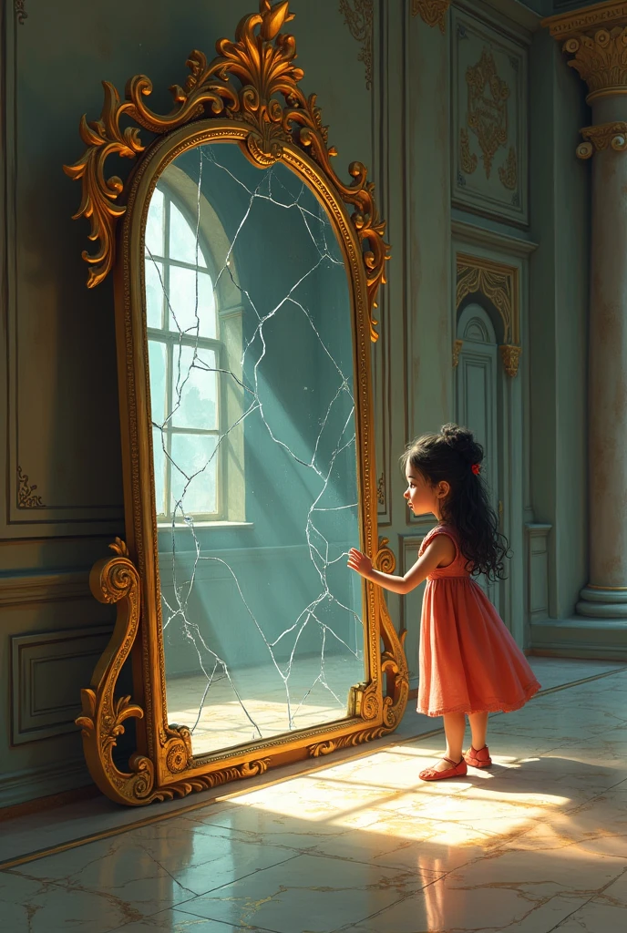1. **The Enchanted Mirror**: A young girl finds an antique mirror in her attic. Every time she looks into it, she sees a different version of herself in a terrifying alternate reality.