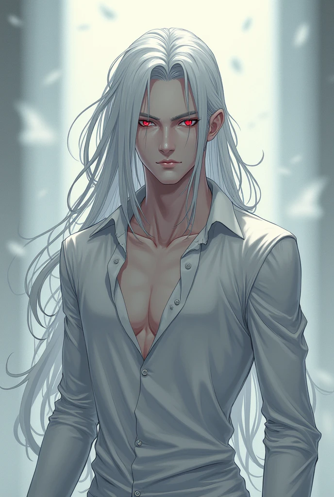 cover for a book, photography of a dark angel sexy man, a solo man, (((man))), (masculine face), 25 years old, angel, big bad boy, (black eyes), expressive look, long white hair, black feathers, (((dark background))), shine hair, unshaven, shirtless, super detailed face, perfect body, perfect shapes, realistic image, award winning photography, 8k,