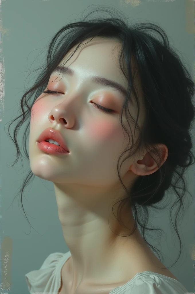 ((Speed Paint) +++ Female portrait, Palette Knife, Impressionist style, Brushwork, Large Stroke