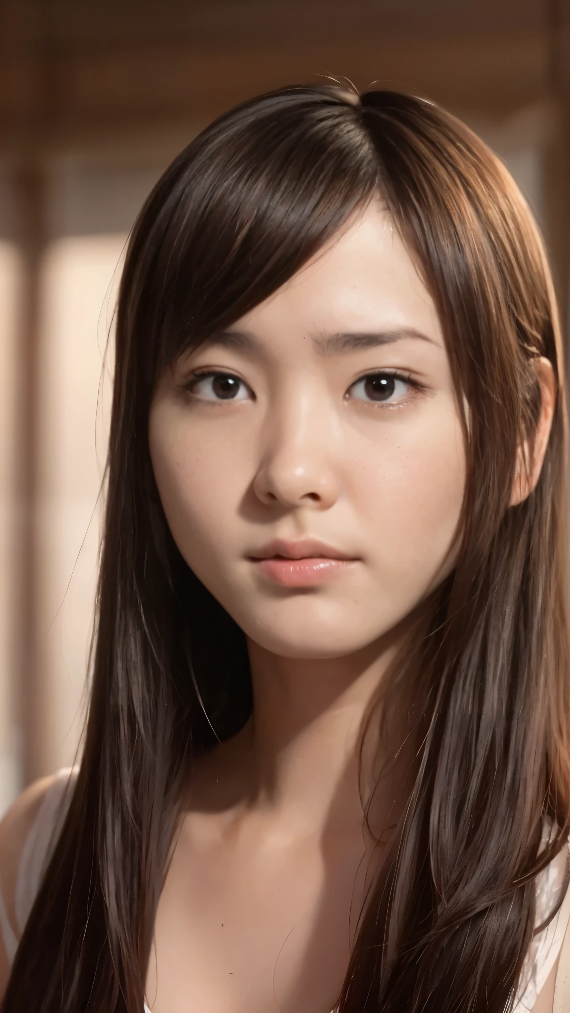 Improve the texture of old photos, The atmosphere and period characteristics of the original photograph, 画像全体をHigh resolutionでシャープ, Facial and clothing details, Make the blurred background as clear as possible, Faded areas are corrected to a natural color, Adjust overall contrast and brightness, Balanced and realistic finish, Remove noise and scratches, Preserve the charm of old photographs, Avoid overcorrecting, Blouse clothing:2.55, Everything modern:1.66, Cute Japanese Women Photos, 20 years old, oil, One Length Hair&Hair straightening balm:1.55, (photo Realistic:1.4), (hyper Realistic:1.4), (Realistic:1.3), (Smoother lighting:1.05), (Improving the quality of cinema lighting:0.9), 32K, 1 person,20 years oldの, Realistic lighting, Backlight, The light shines on your face, Ray Tracing, (Bright light:1.2), (Improved quality:1.4), (Highest quality Realistic textured skin:1.4), fine grain, Detailed face,(smile:0), (Emphasis on face close-up:1.3), (Enhances the beauty of skin texture:1.1),((Extremely precise and accurate :1.0)), (Enhances the beauty of skin texture:1.1), Clean and glowing skin, mesh, thin:1.2, (Realistic:1.3), Realisticなライティング, (Smoother lighting:1.05), 32K, One Japanese woman, fine grain, Detailed face, (Film Grain:1.1),(Accentuates body lines:1.1), High resolution, Natural look, Kind eyes, Improves hair quality, Delicate light and shadow, Transparent muscles, Graceful pose, Beautiful Eyes, Sharp details, Soft light reflection, Beautiful contours, Delicate skin tones, Fine hair texture,Cute Japanese Women Photos,