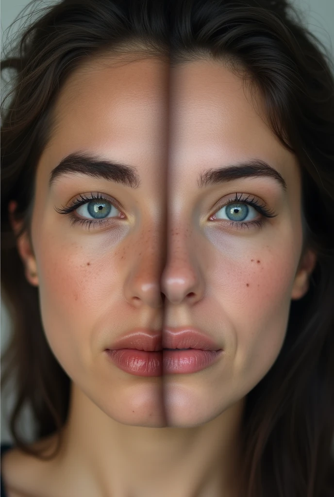 2 russian girls facing each other, chest against chest, beautiful, masterpiece, (photorealistic, masterpiece, raw,:1.4), night scene, dark hair, natural skin texture, happy, freckles