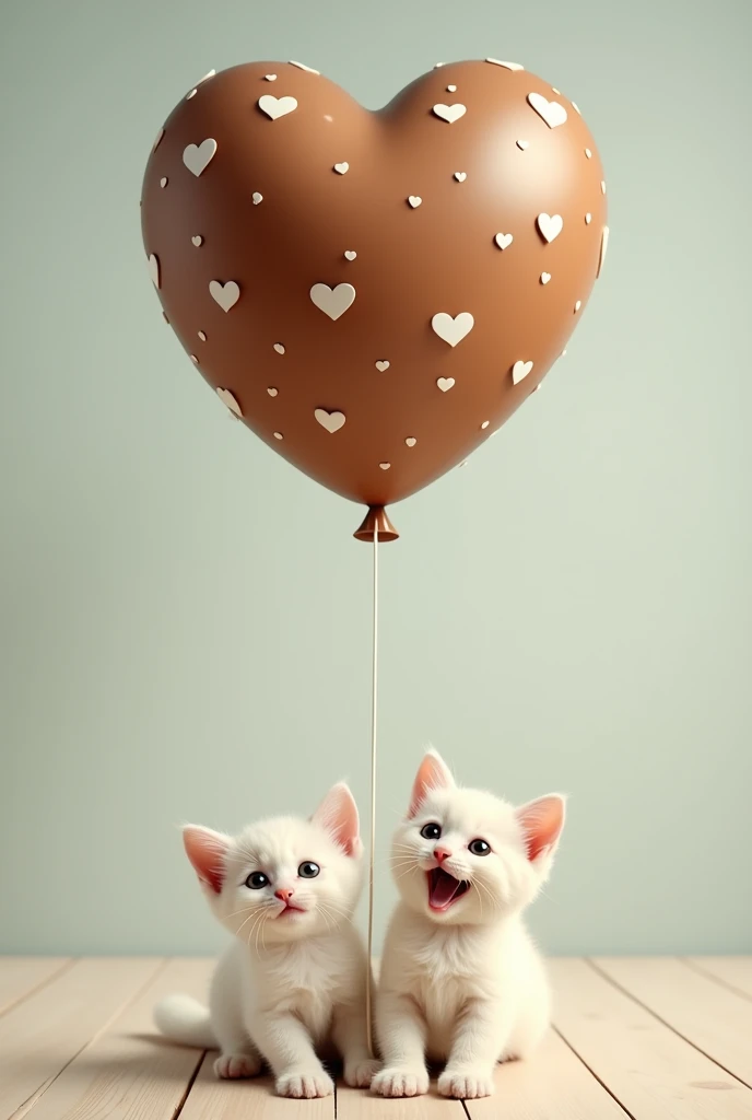 <lora:BalloonsHeart:0.6>, big heart, animal, (cat:1.3) face, family, sparkling, hearts, beautiful balloons