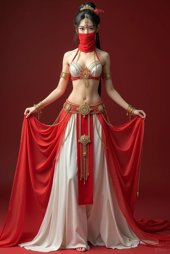 <lora:haremDancer_v1:1.2> ,dancer,long dress,wind, fantasy, (dancing ball),shiny skin,red clothes,dancing,smile,standing on one leg, hanfu:0.6,desert,
masterpiece, high quality,