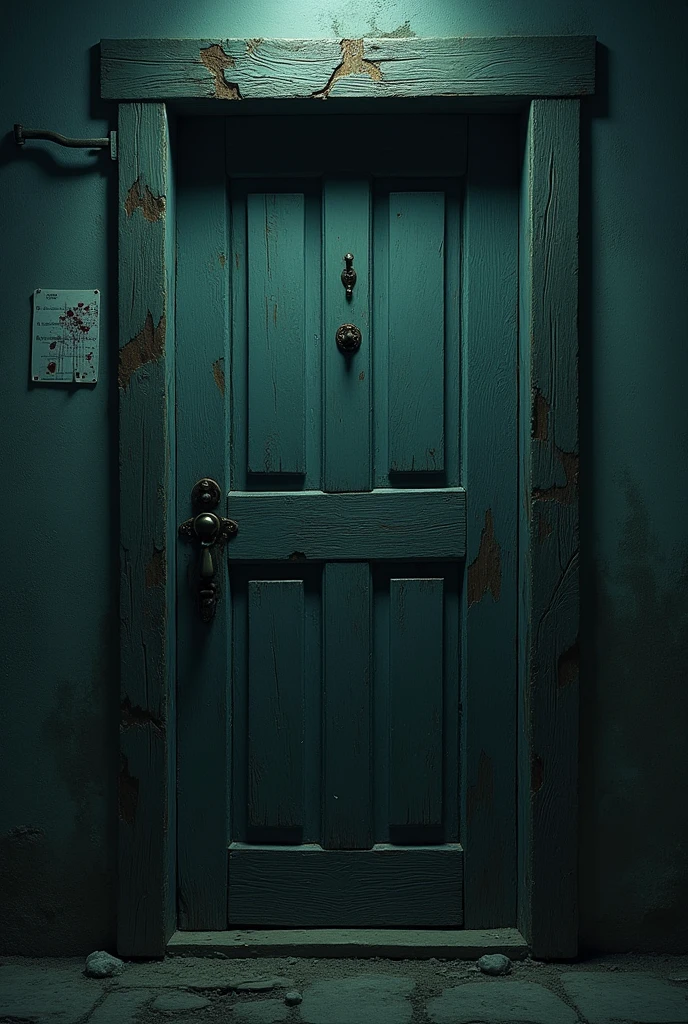 Hotel room door with number 13 written on it