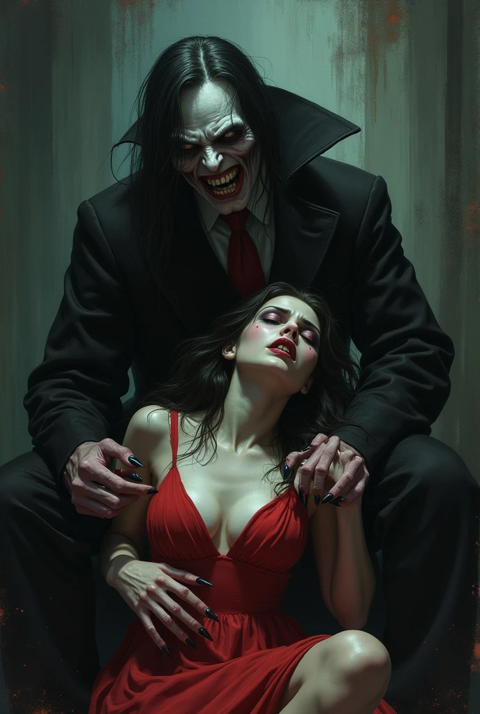 6-panel comic of a fit fantasy succubus having doggy style sex, 6 panels, comic, saturated colours, removing clothes, seduction, corruption, lost innocence