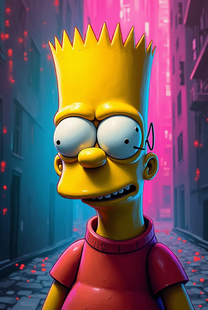 Bart Simpson , mobster smoking , urban