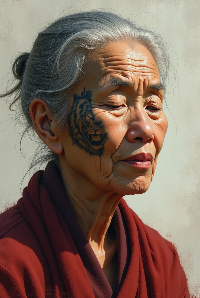 (portrait of elderly asian woman with messy wavy black hair and beard, looking at camera:1.2)
(smiling:0.8)
(contemporary modern urban:1.4)
((painting oil impressionist:1.6))
dusk twilight
(character concept art full body portrait:1.4)
(botw genshin:0.6) (ghibli:1.0) (god of war:0.6) (horizon zero dawn:0.6) (assassins creed:1.0) (star wars:1.0) (star trek:1.0) (horizon forbidden west:0.6)
(photo photogenic hdr sharp focus intricate detail composition rule of thirds dof 8k hires reflections bloom saturated glow dawn:1.2)
(particles:0.8)