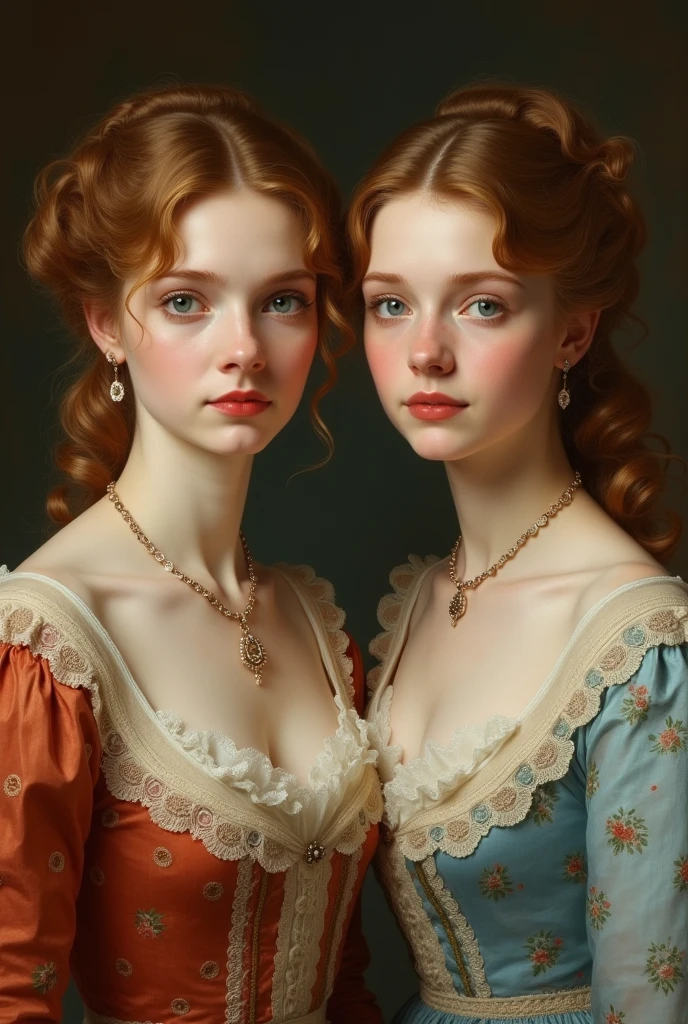 2girls,pov, women, seductive stare, ((((linked collar, collar linked together by a chain, collars linked by chain, linked together with chain)))), ((18 yo, detailed face, feminine skin)) , fit , (young) , beautiful , (((pale skin, wavy blonde hair))), dreamy, loving stare, bright magical fairytale fantasy atmosphere, sexy, flowers in hair, surrounded by flowers, happy, playful, ((big soft heavy breasts, busty cleavage, maid, huge tits)), in love, magical mist energy, hair flower, blush, pretty, elegant, cute, youthful, teen, teenager, choker, collar, ((huge hanging boobs)), (((Baroque court dress, fantasy, aesthetic of softness and gentleness and innocence and fertility, ruby necklace)))