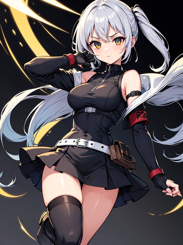 1girl, solo, evil