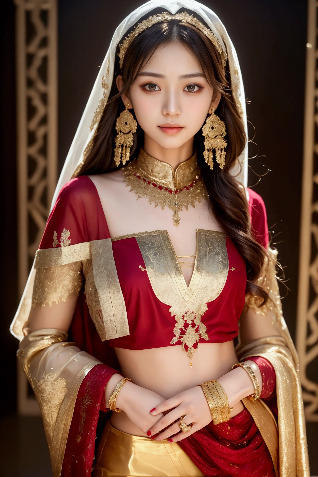 (masterpiece, best quality:1.2), 1girl, solo, thai girl, thai dress, dress, big breasts, beautiful detailed eyes, beautiful detailed lips, extremely detailed face and eyes, long eyelashes, flowing hair, intricate clothing details, photorealistic, 8k, natural lighting, warm color tones, fantasy art, cinematic lighting
