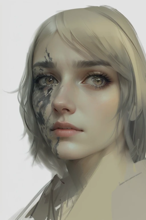 close-up portrait of a person with their skin completely cracked and dry, like a parched desert. The cracks are deep and jagged, revealing layers of flesh underneath. TikTok ratio format