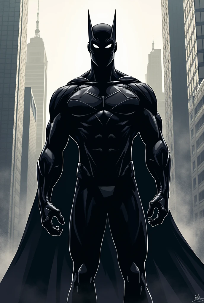 Make me a superman with black mask