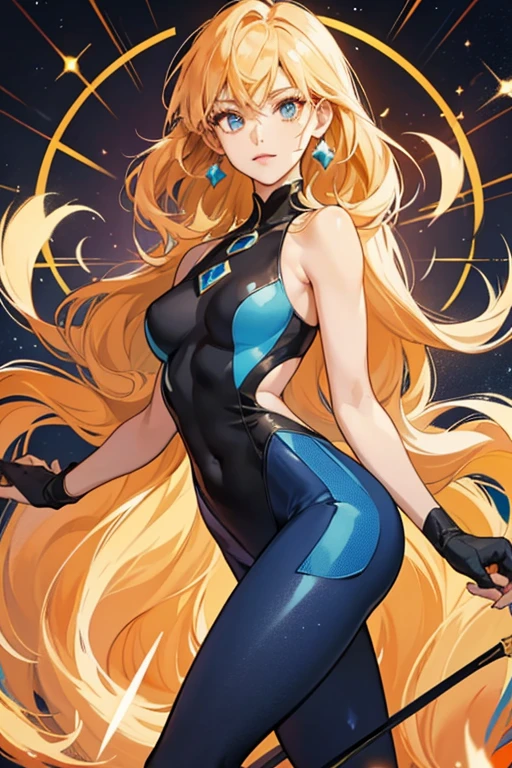 rabbit woman with blue and yellow eyes, in a blue bathing suit, long orange hair, messy long hair with rabbit ears same color bunny ears, space dandy, space hero, galactic hero, anime hero female, small smirk,long legs, mid bust, womanly figure. 8k,(RAW photo, best quality), (beautiful composition, coherent:1.3)
beautiful detailed eyes, extremely detailed eyes and face, perfect anatomy,
an extremely delicate and cute cubby face, big round eyes
natural lighting, cinematic,