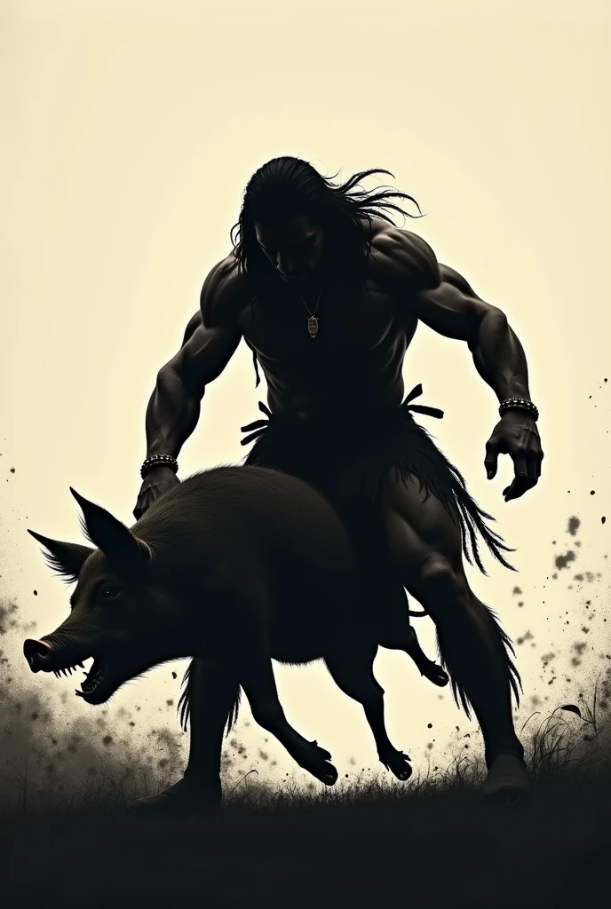 Exu lifting an ox by the neck