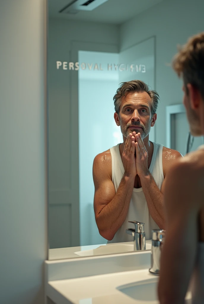 Bai Mo supported his hands on the washstand and looked at himself in the mirror in a daze., He washed his cold water face many times, and clearly felt the cold water droplets slipping from his face., In the end, I accepted reality.