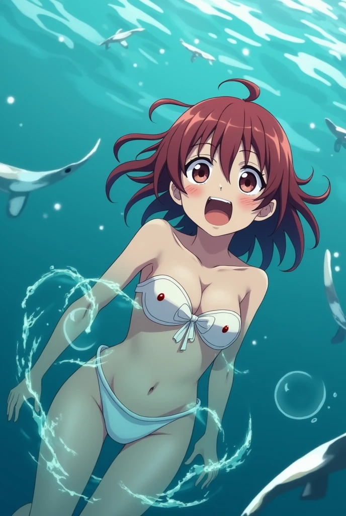 absurd , high resolution, Super detailed, (8-year-old girl:1.3), Big Breasts,Happy, Sundress, Ink Cap, Mary Jane Shoes, Rich gradients, Extreme colors, Extreme details, Clear light perception, rest, (many, Impressionism, painting), Anime Characters, Open your legs,Fluid between thighs、flowing liquid,Exposure、Disheveled、Clothing that fits snugly,Chest contour、(((Wet clothing))),Tube Top,(((Ultra-thin clothing))),(Body model),((Flesh outline)),Grinning, blush,Hyperactive expression,