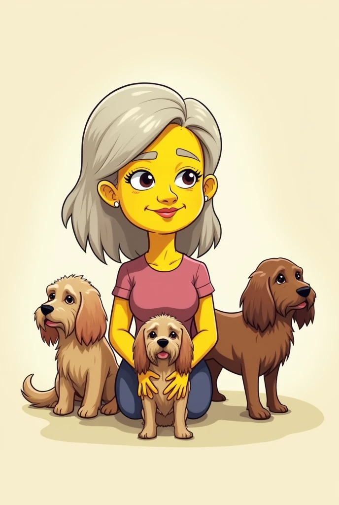 Cartoon Design, Pencil sketch style, Pencil coloring with many colors, Representation of children playing with a puppy, muy felices en un parque. El rostro, los ojos y los cuerpos de las figuras deben estar bien definidas en sus formas.
