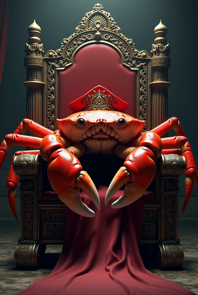 royal crown in the shape of a crab