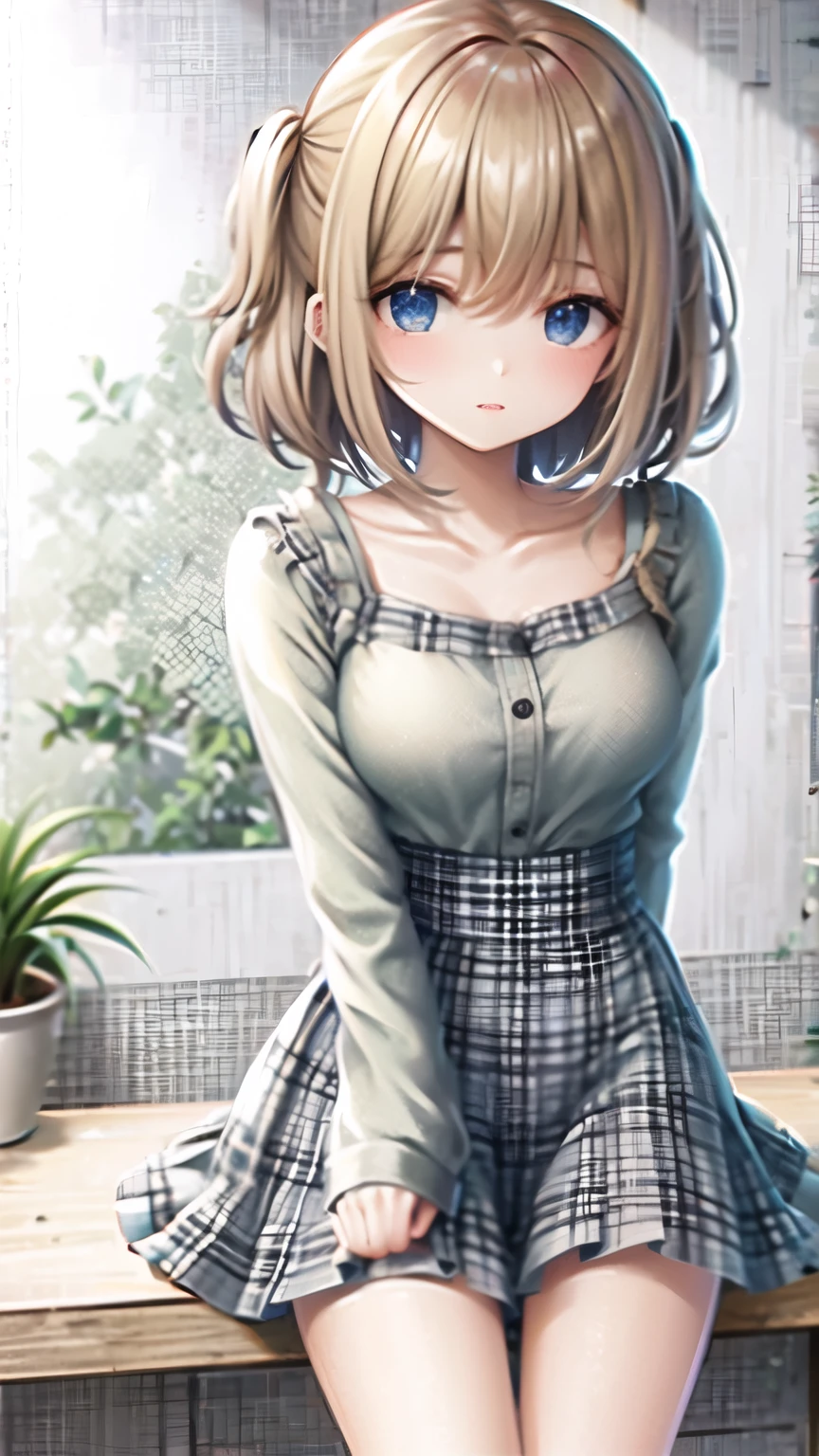 ((masterpiece, Highest quality, Super Definition, High definition)), alone, beautiful girl, Shining Eyes, Perfect Eyes, , Blue Theme, Yukata, firework