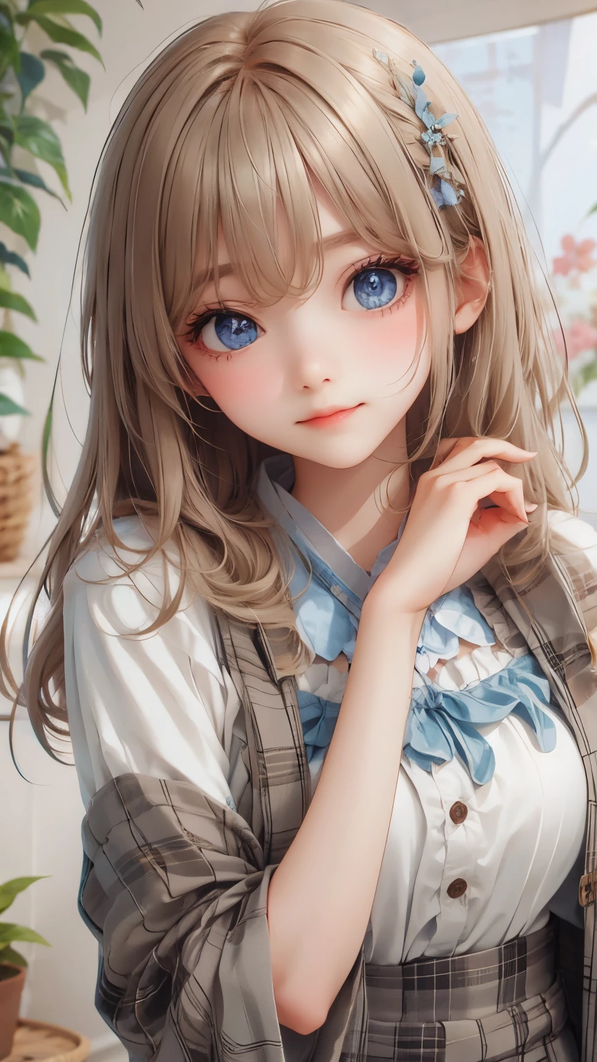 ((masterpiece, Highest quality, Super Definition, High definition)), alone, beautiful girl, Shining Eyes, Perfect Eyes, , Blue Theme, Yukata, firework