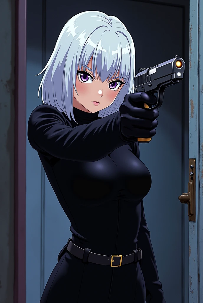 masterpiece, highest quality, ((Porn filming locations:1.4)), (Full Body Shot:1), (Camera work from diagonal front 1.2)、Suzune has her hands grabbed by several men、Suzune is captured by men、An old man shoots a porn video of Suzune、Suzune has sex with an old man on camera、 Suzune was tricked into appearing in a porn shoot、(Suzune surrounded by porn actors.)、(Multiple men、suzune 1 person.)、All the characters except Suzune are male......、.Suzune, ((short hair, Gray Hair)),Suzune is wearing revealing underwear that shows her nipples and pubic hair......、Nipples and pubic hair protruding from underwear、、Suzune is posing sexy、Suzune is lying down and taking a sexy pose、 .、Suzune is in heat、Suzune is very mature、Excited Suzune、Suzune is sweating、