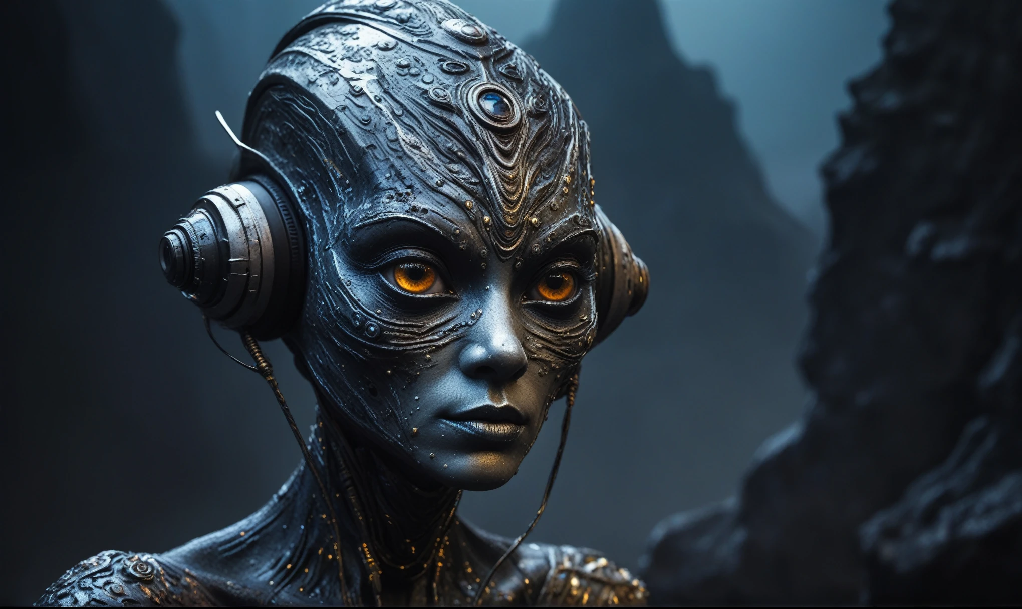 full body shot,beggar deep niobium paladium The Alien Entity,native italian babychild, wants eat,survival in criminal city of future, Technicolor,natural skin textures, hyper realism, hyper detailed,Extremely detailed,High contrast,Masterpiece,Realistic,Ultra Detailed, intricate details,realistic humid leather,extremly intricate,Epic Realistic, cinematic style,irina yermolova,high contrast,hdr,extremely detailed, deep night landscape,masterpiece,intricate details,faded,eyes extremely detailed, high detailed eyes,8k resolution,RAW,retina, Nikon Z9,China,orc,Li River ,Guangxi Zhuang of China,tkt style, pointed ears perfect, Elf，transition between two art styles, Ink painting to photorealism, Double contact, X-ray, Creative, vivid light, masterpiece, fantasy, Abstract, Surrealism, super detailed, high resolution, stop:35;(((creature with a spectral and ghostly appearance)). Her skin is pale, almost translucent,ancient rock paintings of the first people,sharkfish's leather,A Modern flat toon Crazy whit a Big ONE a Only Eye Robot USSR , and helmet Style, tongs in hands, Tv head, pinhead, camouflage , Ambient in a meteorite crater super detailed, Luis Duarte Art, Crimson Sci - Fi Mystique style, by Luis Duarte, Luis Duarte style, Space Art, Sci-Fic Art,  NijiExpress 3D v3, Kinetic Art, Datanoshing, Oilpainting, Ink v3, Splash style, Abstract Art, Abstract Tech, Cyber Tech Elements,  Metallic Effect
