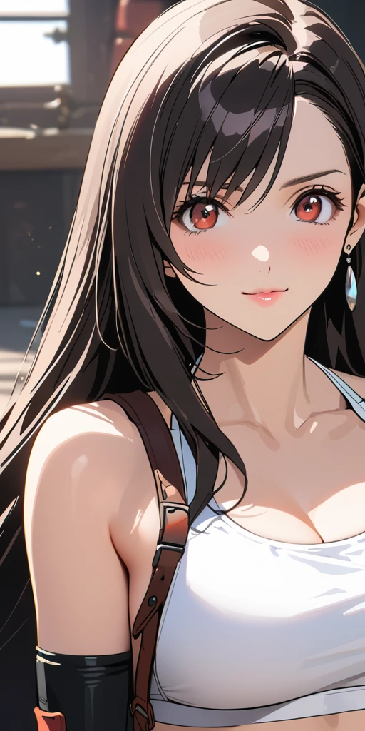 (((((tifa lockhart,Final Fantasy 7:1.5))))),((Highest quality、masterpiece、anime style、best quality、high resolution、8k、detailed、ultra-detailed:1.3))、Long legs:1.2, Beautiful woman with perfect figure:1.4、 double eyelid、30-year-old female、((((One Woman,beautiful face,Beautiful face,upper body:1.5)))),Big Breasts、High resolution, accurate, Anatomically correct, High-resolution model, high quality, Very detailed, Ultra high definition、Black Hair、Straight Hair、Long Hair、(((ステージの上,スポットライトを浴びる:1.3)))、(((bikini:1.5))),smug