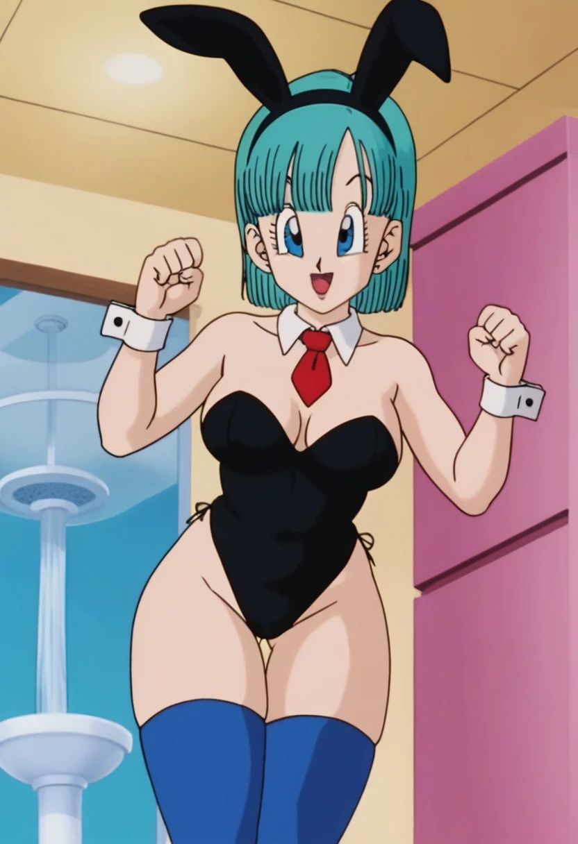 source_anime, score_9, score_8_up, score_7_up, anime screencap,8k, absurd res,
bulma, 1girl, solo, angry, short hair, open mouth, blue eyes, big ass, fat ass, fat legs, micro bikini, blue hair, angry face, :d, from behind, Hands in her vagina, Showing her vagina, official style
