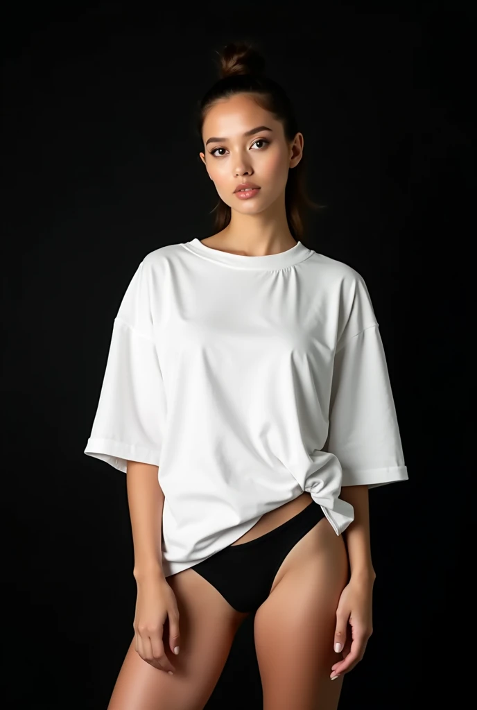Leotardo blanco apretado a la piel, Body lines are clear, Chicas, Estudiantes de secundaria, Uniformes, Sin faldas, Las blusas son transparentes, Grande, cabello rosado, bun head, Cabello largo, cara bonita