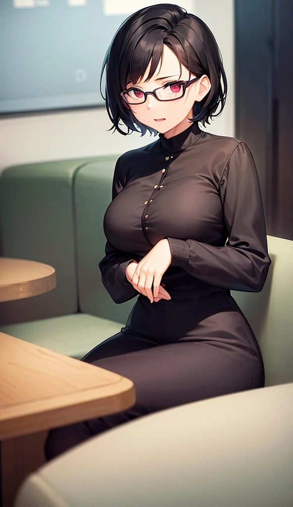 , best quality, Pov, erotik,Meisterwerk, Seductive face, gute Beleuchtung, Ausschnitt, Kleine Details, Meisterwerk, Leuchtende Augen, 1girls, schwarzes Haar, im Gesicht, Nezuko Kamado, Glyzinien-Hintergrund, Meisterwerk, best quality, Pov, erotik,big boobs,Breasts show,Breasts pressed together,cute smile,Wettlauf von hinten,back viev,Blick auf den Arsch,Perfekter Arsch,leggins