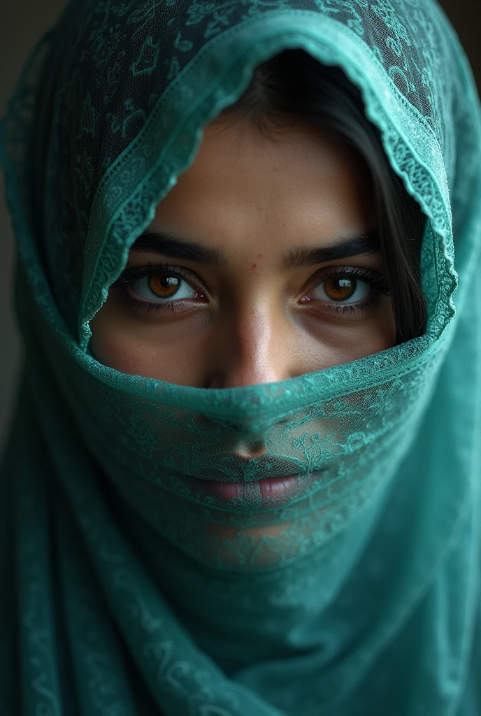 Pakistani beautiful girl naqaab eyes closer shot 4K