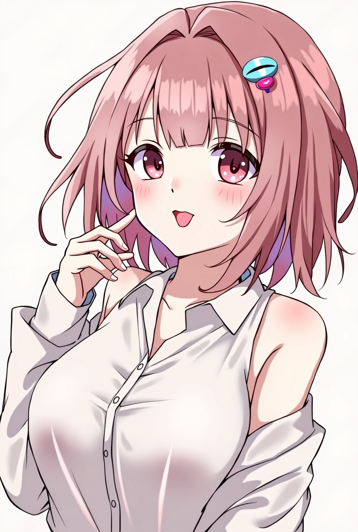 Taking off the clothes、Small nipples