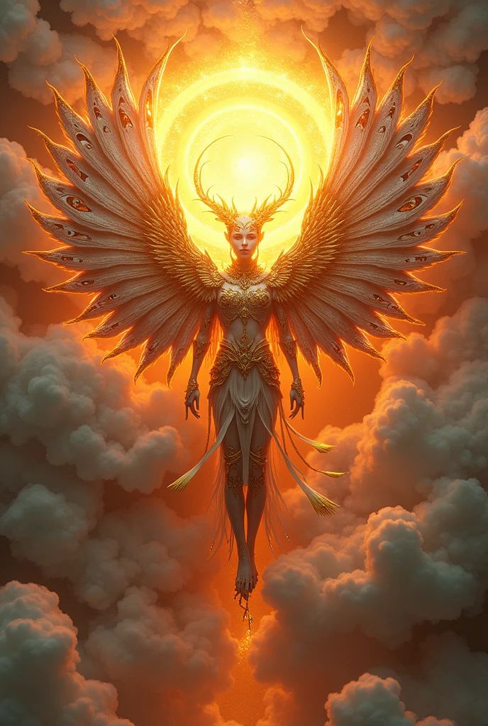 Imagine for me an animal in the sky with 6 wings, with the face of a human being and full of eyes all over its body