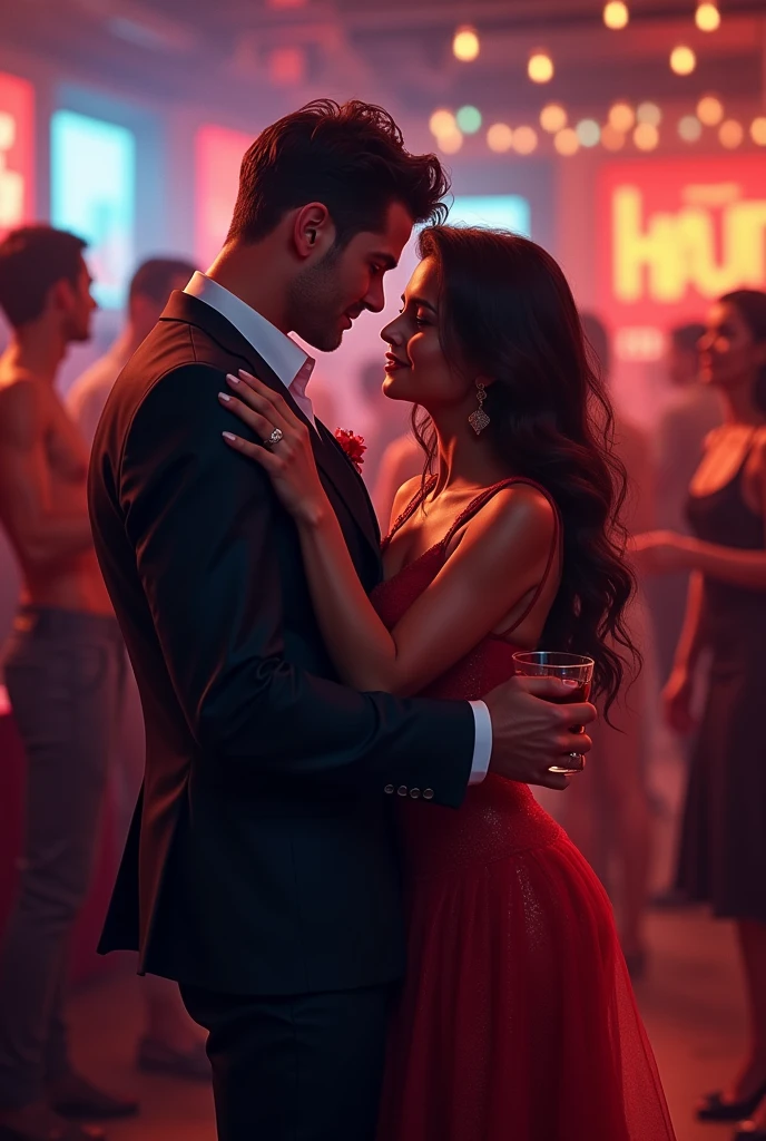 Generate an image with the name “GERE. LAURA” on the theme of salsa music
