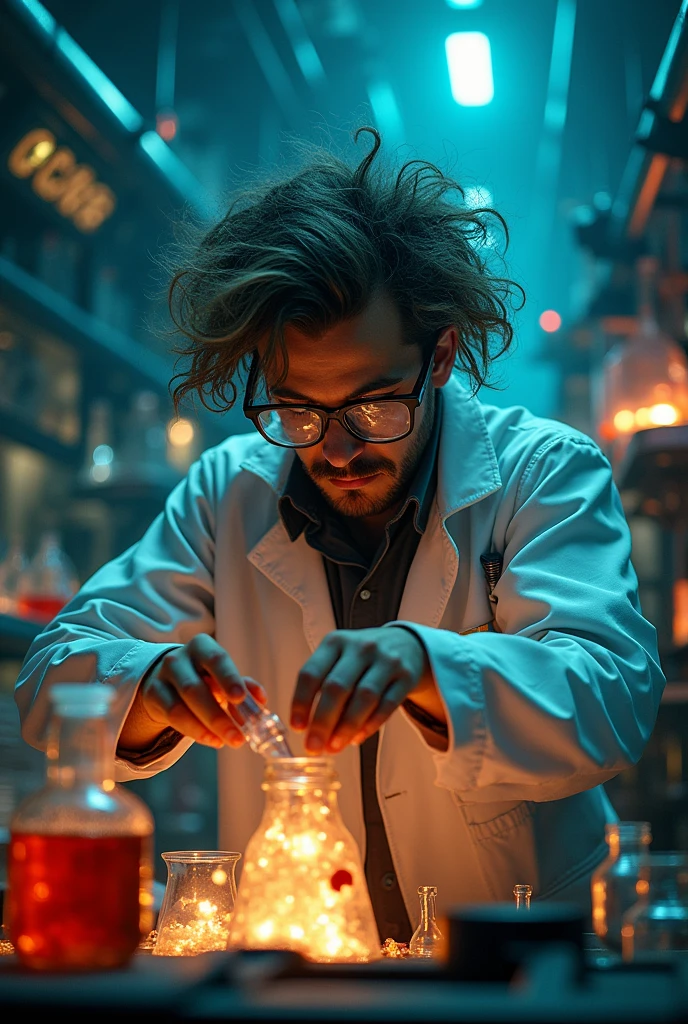 Creation of serum to make emotions appear again in humans. in an abandoned laboratory