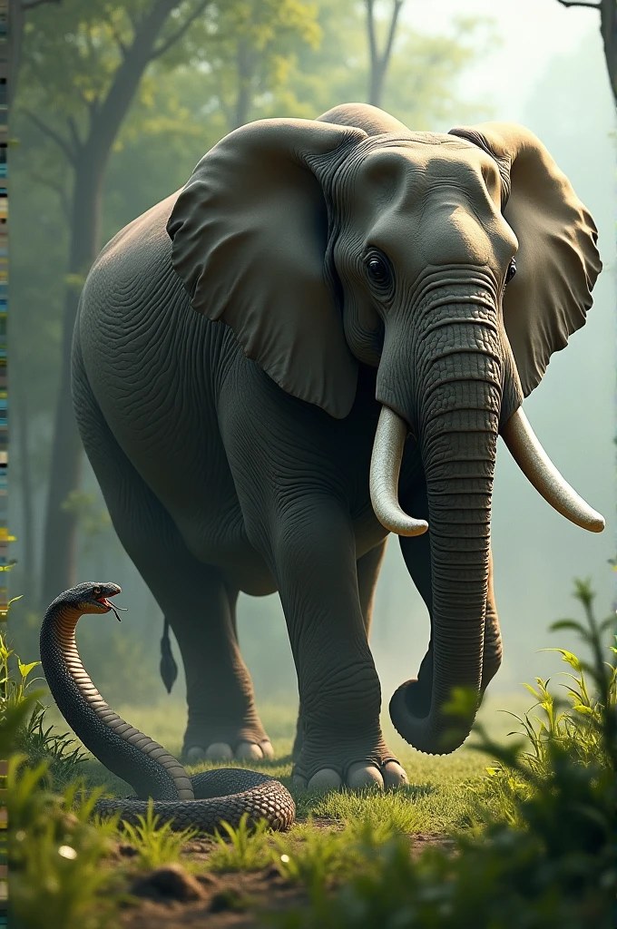 An ant lifts an elephant