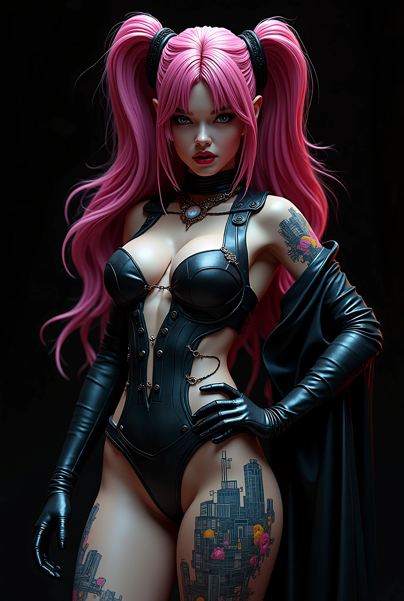 Demon woman with long big and horns, based on characters of Baldurs Gate 3, Woman 25 years old, skinny, (pale skin: 1.9), elf ears, small nose, vampire fangs, open mouth, big lips, (detalied face: 1.9), best quality, bald, qithout hair, tattoed face, blue filter, raw, blood fall on face, evil smile, white wet and transparent shirt, transparent clothes, wet clothes, small breast, detalied nipples, big eyes, camera down, big muscles, definition fibres, pendants and jewerly, witout pants, legs spread, fresh body and wet, red lights, strongs shadows, profresional photography, bloodborne, tentacles, abstract, flames, vidriera colorida, direct dark light, light and shadow, erotic face, deception, night lights, silk black coat, showing teeth, angry face, power pose, dark light, ((Mejor calidad, 8k, tmasterpiece:1.3)), Carne expuesta:1.2, Textura facial y de piel altamente detallada, Un ojo detallado, 二重まぶた,Ultra foto realsisim,the golden ratio, Chaleco transparente mojado,Bragas transparentes empapadas de sudor,The nipple areola is clearly convex in shape,Genitales musculosos texturizados,Sit on a bed,La forma de los genitales es transparente y transparente,Empapado de sudor,Poses lascivas(Doblar las rodillas y las piernas abiertas),Pechos semidesnudos,Anatomically correct emphasis,Hay un rubor notable en la cara,Los emoticonos y su disfrute,Labios ultradelicados, 16 year old, inspired on nami from one piece, Perona from One Piece, pink hair, long hair, curly hair, green eyes, gothic clothes, gothic girl, 18 yo, sexy underwear, wet clothes, transparent clothes, dark fantasy, dark light, ghothic envoirment, moon light, ghost with smile, (Masterpiece: 1.4), (8K, Real, Raw Photo, Best Quality: 1.4), Ultra High Resolution, Ultra Realistic, High Definition, Golden Ratio, (Detailed Face: 1.4), using ghotic umbrella, raining, (2 girls fighting), angry face, bloody skin, heart nipples, pinky nipples, perfect breast, skinny, very skinny, wet night, music, very detailed penis, trans