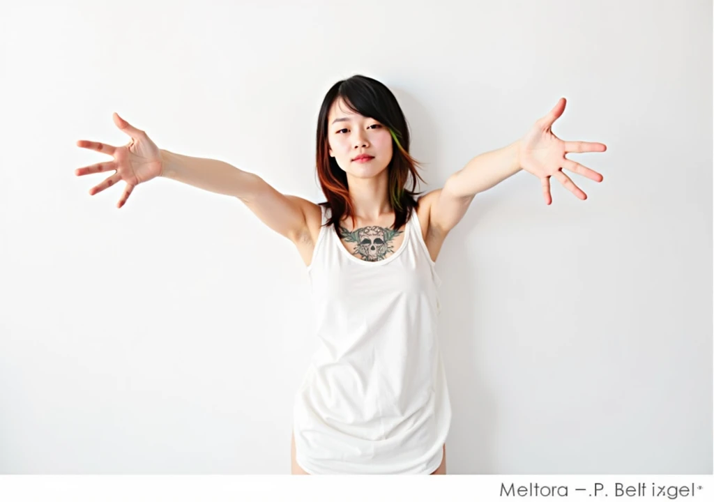Super beautiful eyes、innocent face, (((realisitic)))a picture, ​masterpiece, top-quality, 1girl in, a slender waist, top-quality, pale-skinned, Black background, (Face and eye details:1.1), Unique, red blush, ((full of shyness)), extremely delicate and beautiful girl, dynamicposes, (to8contrast style), torch clothes, naked body, nude, full naked, showing, beatiful tits, hard nipples, magazine ikea cover, wet body, seductive smile, innocent face, at public place, 18 old years, standing out, showing butt, big breast, hard nippels