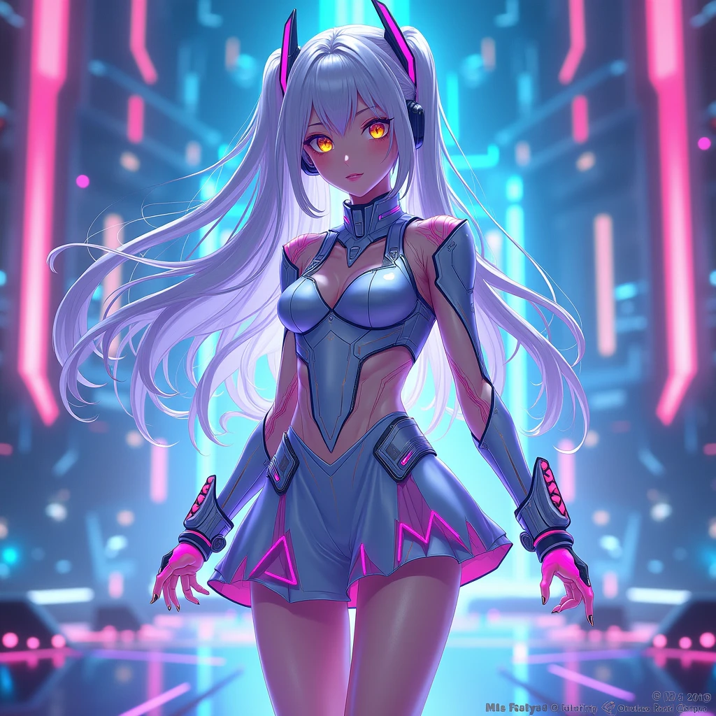 anime girl in a swimsuit standing in front of neon lights, rossdraws cartoon vibrant, cyberpunk art style, jen bartel, digital cyberpunk anime art, anime style 4 k, 8 0 s anime vibe, glowwave girl portrait, cyberpunk anime girl, digital cyberpunk - anime art, digital anime illustration, ilya kuvshinov. 4 k, anime cyberpunk art