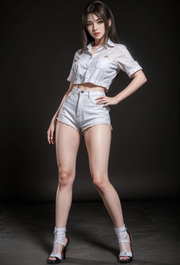 Kasumi, brown eyes, (best quality, ultra detail), (realistic:1.37), beautiful and detailed face, ultra-realistic texture, Delicate face, delicate body, red lipstick, bright colors. high definition, 8K. a soft, beautiful smile