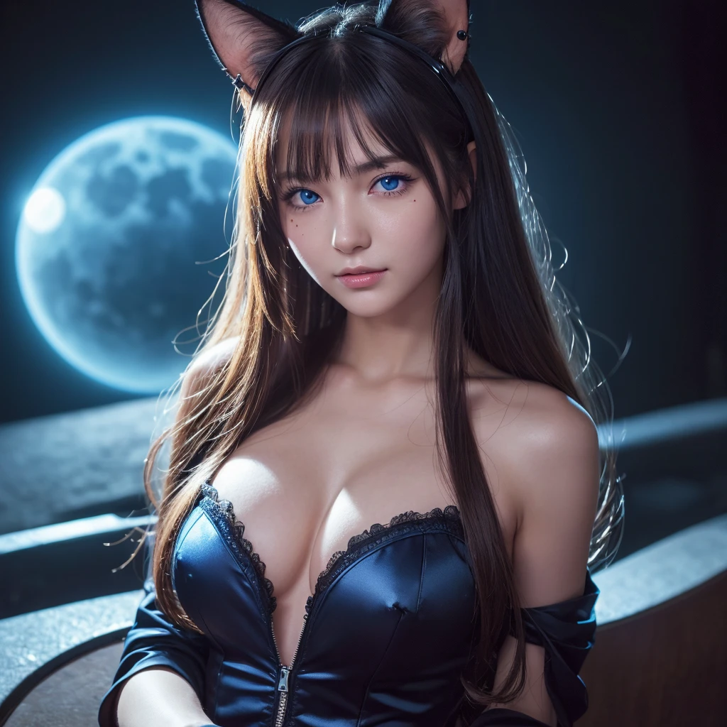 masutepiece, Best Quality, Illustration, Ultra-detailed, finely detail, hight resolution, 8K Wallpaper, Perfect dynamic composition, Beautie、Colossal tits、beautidful eyes、Halloween,