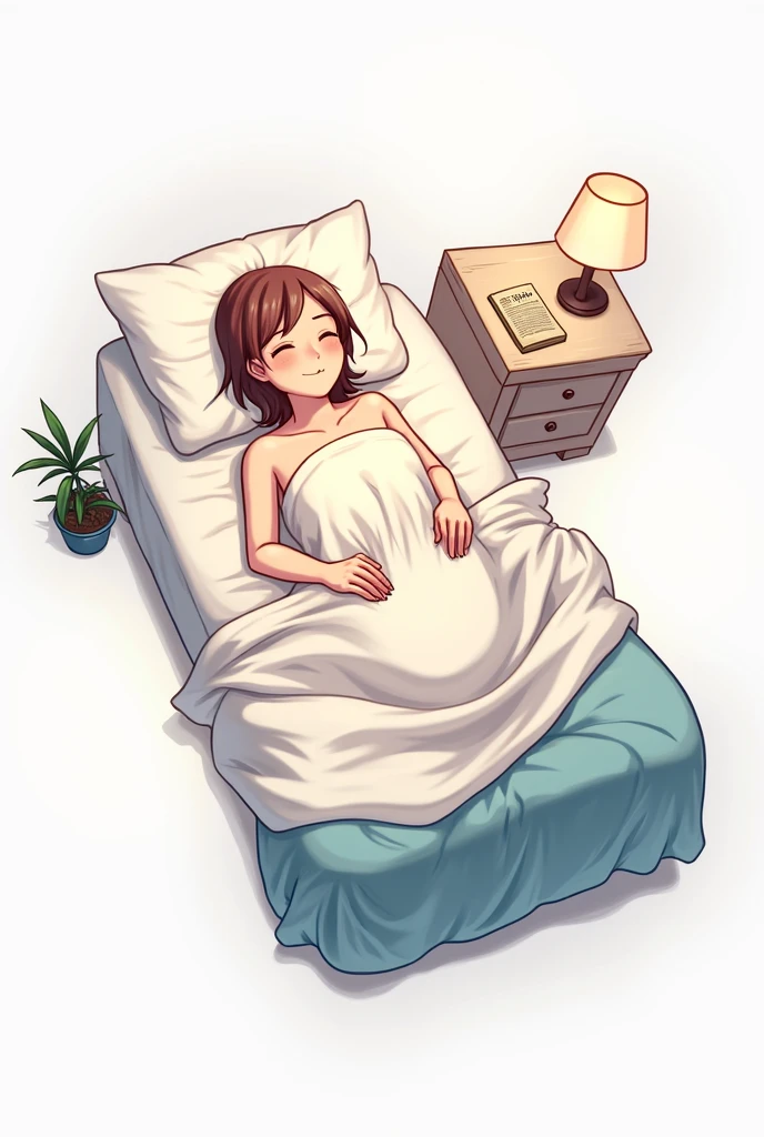 digital art, a naked burmese girl laying on bed with her feet on both sides, 18-years-old age, studio lighting, day mode, super lighting, clearly details, showing clearly her body fitness and beauty, face details, big eyes, eyes details, Breasts details, beautiful symmetric body, long dark red hair, glow skin, smilling face, smoothy teeth, opening tongue, sexy lips, short neck with ruby necklace, rounded massived breasts, extreme thick ass, large, asian hyperdetailed, 32k resolutions, hight performance, 3D dimensions, UHD, full body, wide view, beautiful anime woman