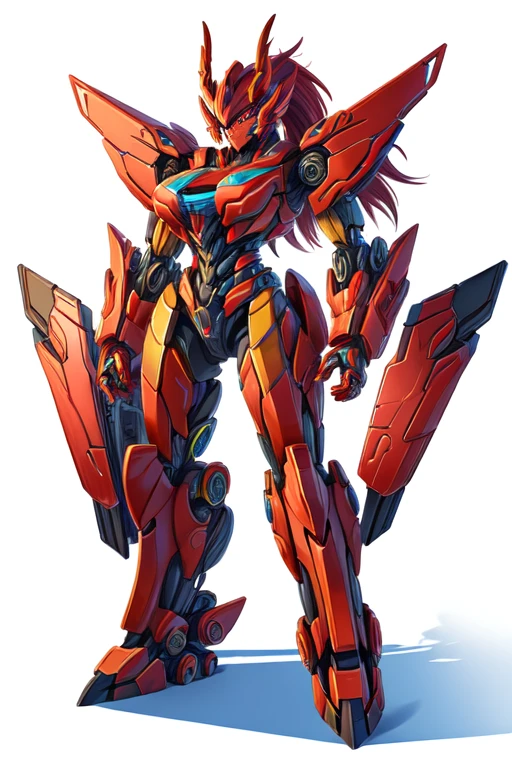 Female red dragon transformers autobots style