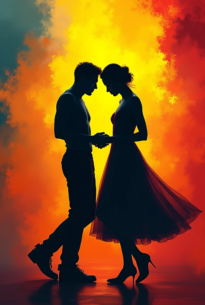 2 dancing silhouettes at sunset,full body, anatomicallycorrect body, water ink,ink water,ink cloud,Alberto Seveso art,loose painting style, intricate detail, cinematic lightning,octane render, volumetric lighting, extremely detailed foreground, bright colours, 8k, ultra high definition, non blurred, textures, 3d, cinematic landscape